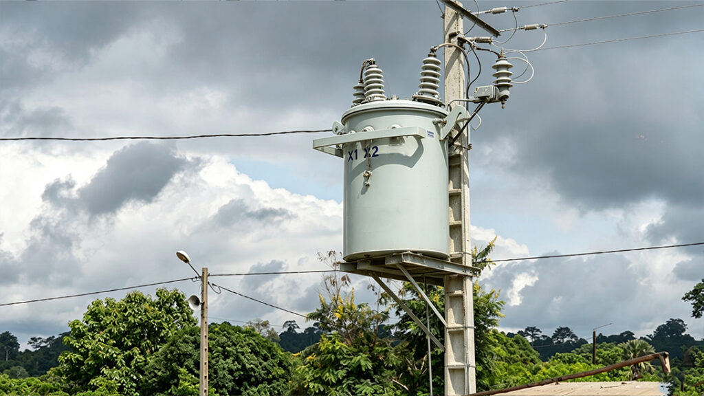 1Transformateur monophasé sur poteau pour l'électrification rurale en Afrique 1