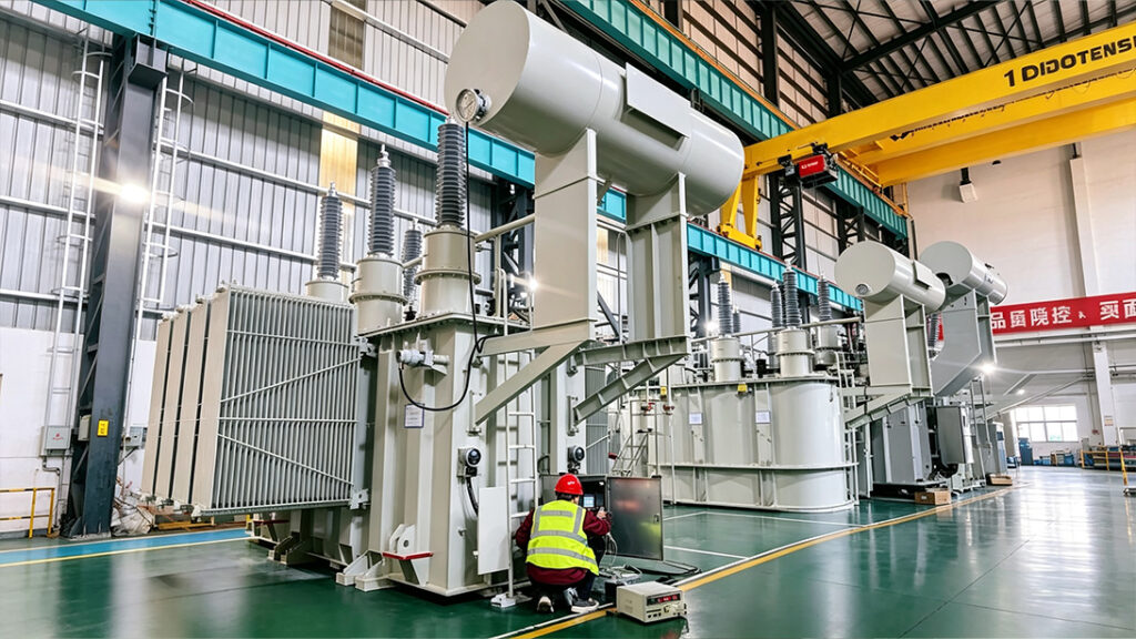 4 Essai en usine de transformateur de type désertique
