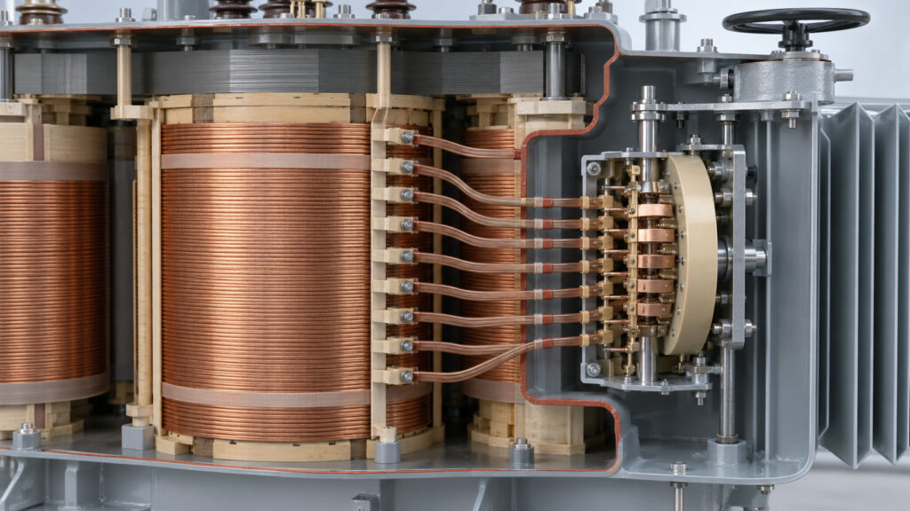 Transformer Voltage Regulation for African Industrial Plants: Tap Range, Impedance and Motor Starting 2 Transformer tap winding for voltage ratio adjustment